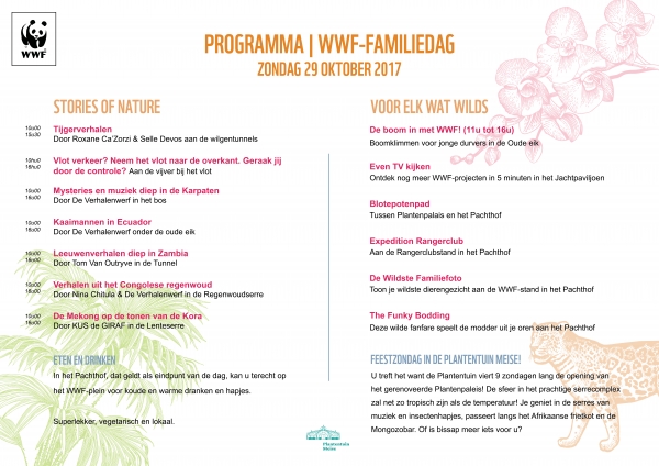 WWF family day programma